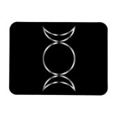 Magnet Flexible Symbole de la déesse triple de Falln Pagan (Horizontal)