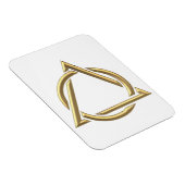 Magnet Flexible Symbole de la Sainte Trinité "3D" d'or (Côté Droit)