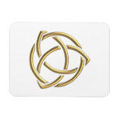 Magnet Flexible Symbole de la Sainte Trinité "3D" d'or 2 (Horizontal)