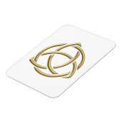 Magnet Flexible Symbole de la Sainte Trinité "3D" d'or 2 (Côté Gauche)