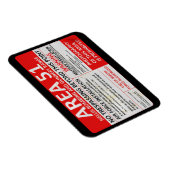 Magnet Flexible Symbole de la zone 51 (Côté Droit)