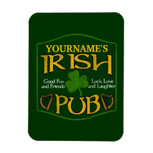 Magnet Flexible Symbole de pub irlandais personnalisé