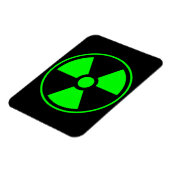 Magnet Flexible Symbole de rayonnement radioactif nucléaire en ver (Côté Gauche)