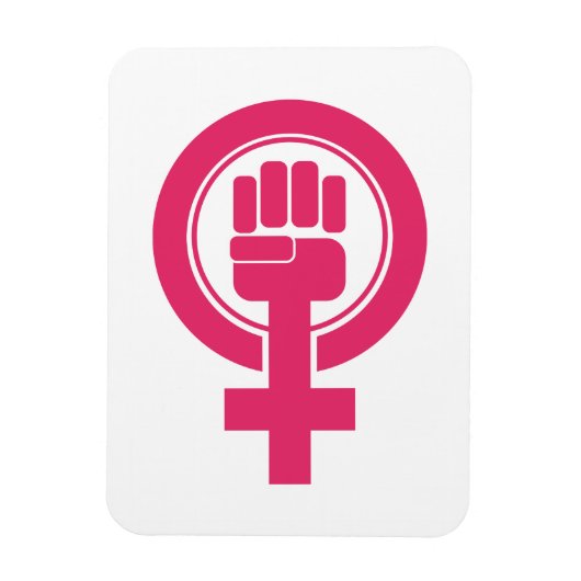 Magnet Flexible Symbole de résistance de la main des femmes (Vertical)