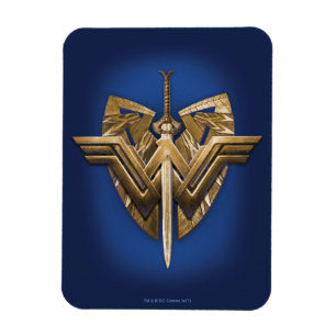 Magnet Flexible Symbole de Wonder Woman avec l'épée de la justice