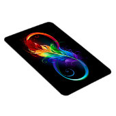 Magnet Flexible Symbole d'infini avec plume arc-en-ciel (Côté Droit)