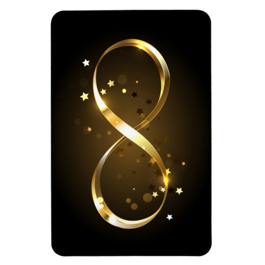 Magnet Flexible Symbole d'infini doré (Vertical)