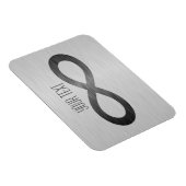 Magnet Flexible Symbole d'infini sur la texture métallique de Faux (Côté Droit)