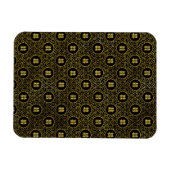 Magnet Flexible Symbole Double Bonheur Or en motif lotus (Horizontal)