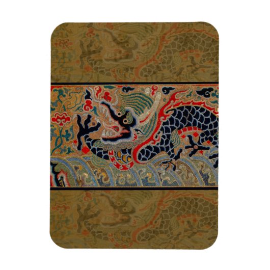 Magnet Flexible Symbole dragon chinois Antique asiatique (Vertical)