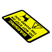 Magnet Flexible Symbole drôle Chihuahua Garde Chien Avertissement  (Côté Droit)