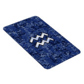 Magnet Flexible Symbole du zodiaque du Verseau sur camouflage numé (Côté Droit)