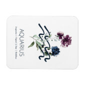 Magnet Flexible Symbole étoilé Zodiaque Aquarius (Horizontal)