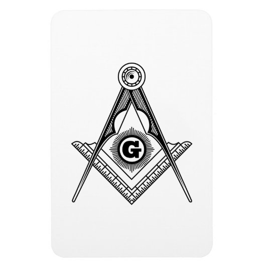 Magnet Flexible Symbole franc-maçonnerie (Vertical)