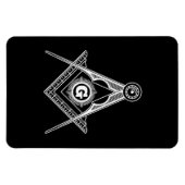 Magnet Flexible Symbole franc-maçonnerie (Horizontal)