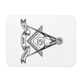 Magnet Flexible Symbole franc-maçonnerie (Horizontal)