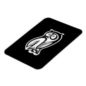Magnet Flexible Symbole hibou blanc (Côté Gauche)