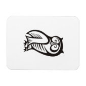 Magnet Flexible Symbole hibou noir (Horizontal)
