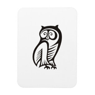Magnet Flexible Symbole hibou noir