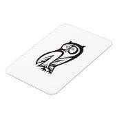 Magnet Flexible Symbole hibou noir (Côté Gauche)