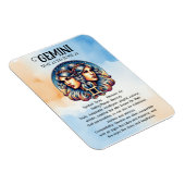 Magnet Flexible SYMBOLE Horoscope Gemini | Anniversaire (Côté Droit)
