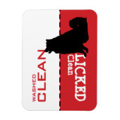 Magnet Flexible Symbole magnétique du chien malamué Husky Samoyu (Vertical)