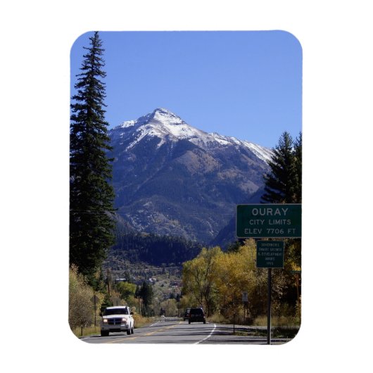 Magnet Flexible Symbole Ouray, Colorado City Limites (Vertical)
