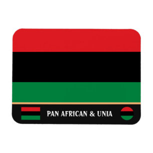 Magnet Flexible Symbole panafricain du drapeau et de l'UNIA / vent
