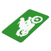 Magnet Flexible Symbole Silhouette Motorbiker (Côté Gauche)