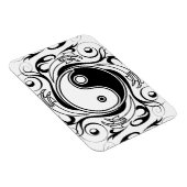 Magnet Flexible Symbole Yin et Yang Style tatouage noir et blanc (Côté Droit)
