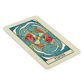 Magnet Flexible Symbole Zodiaque Pisces Art Abstrait Vintage  (Côté Droit)