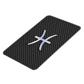 Magnet Flexible Symbole zodiaque Pisces sur l'impression de fibre (Côté Gauche)