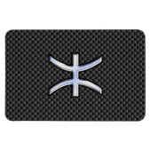 Magnet Flexible Symbole zodiaque Pisces sur l'impression de fibre (Horizontal)