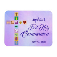 Symboles de croix colorés de la Première Communion