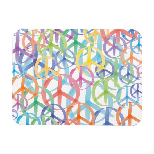 Magnet Flexible Symboles de paix (Horizontal)