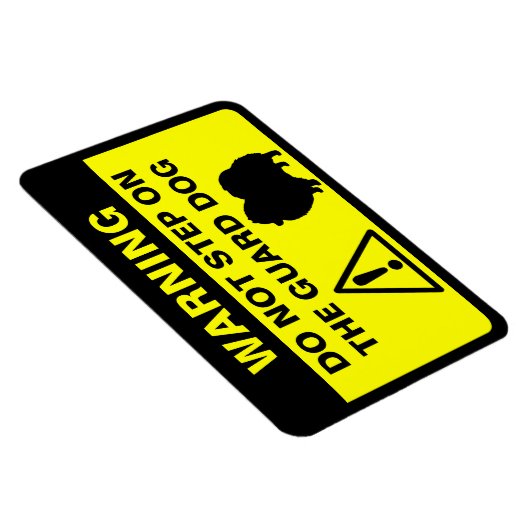 Magnet Flexible Sympa Garde Poméranienne Signal d'avertissement ch (Côté Droit)