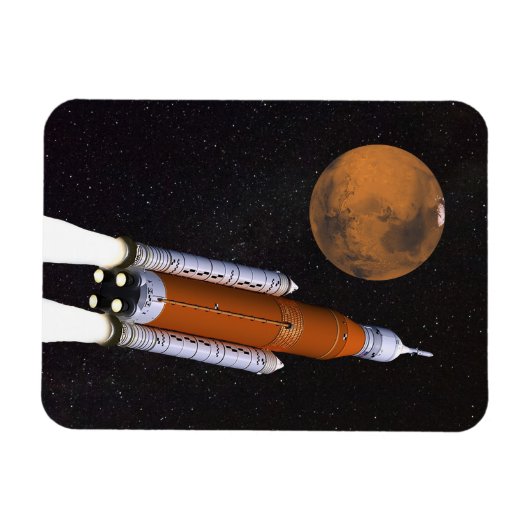 Magnet Flexible Système de lancement spatial SLS de la NASA (Horizontal)