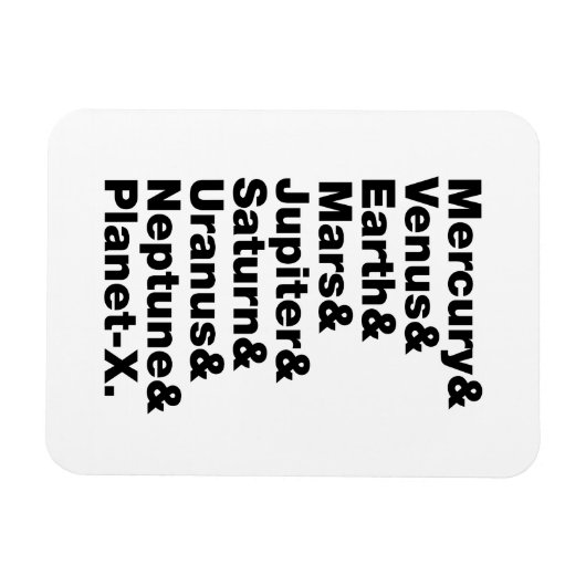 Magnet Flexible Système solaire (Horizontal)