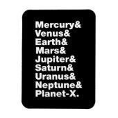 Magnet Flexible Système solaire (Vertical)