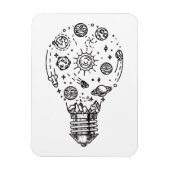 Magnet Flexible Système solaire Doodle en bulbe (Vertical)