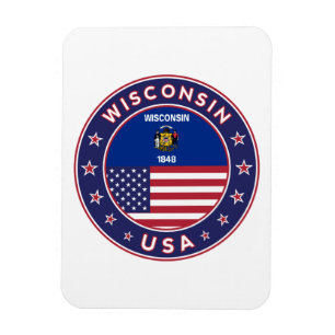 Magnet Flexible T-shirt Wisconsin,