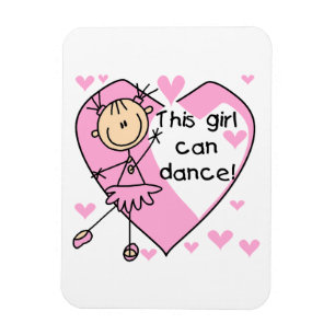 Magnet Flexible T-shirts et Cadeaux Cette Fille Peut Danser