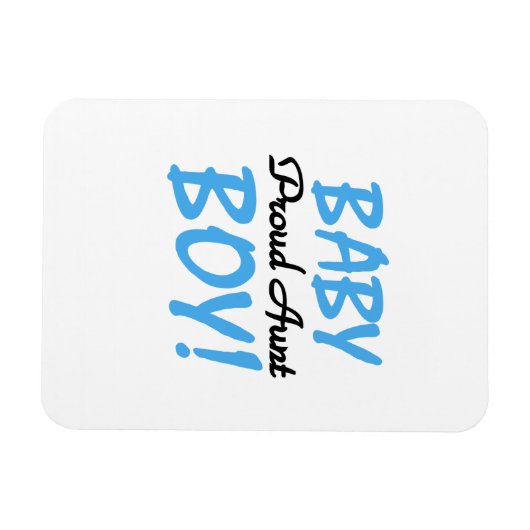 Magnet Flexible T-shirts et cadeaux de la Fier Tante Bébé (Horizontal)