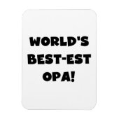 Magnet Flexible T-shirts et cadeaux du meilleur opa Black Text au (Vertical)