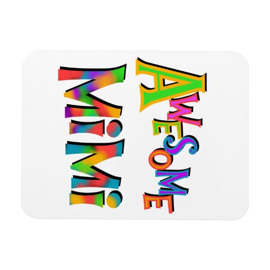 Magnet Flexible T-shirts et cadeaux Mimi impressionnants (Horizontal)