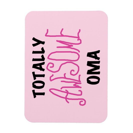 Magnet Flexible T-shirts et cadeaux Oma Pink absolument géniaux (Vertical)