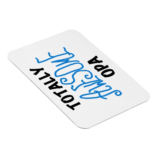 Magnet Flexible T-shirts et cadeaux Opa bleu absolument géniaux (Côté Droit)