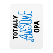 Magnet Flexible T-shirts et cadeaux Opa bleu absolument géniaux (Vertical)