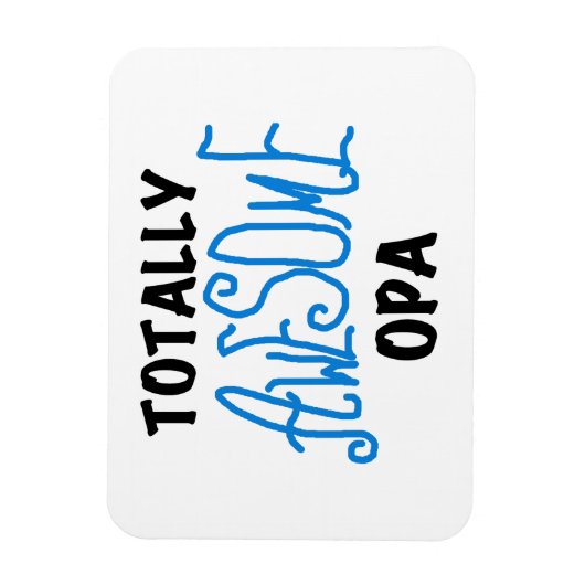 Magnet Flexible T-shirts et cadeaux Opa bleu absolument géniaux (Vertical)