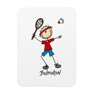 Magnet Flexible T-shirts et cadeaux pour joueurs de badminton
